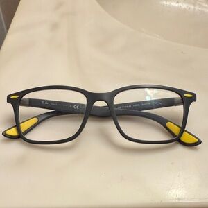 Ray-Ban Gray Frame with Yellow Highlights